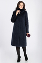 Женское пальто из текстиля с воротником, отделка песец 3000861-2