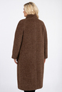 Женское пальто из текстиля с воротником, отделка песец 3000862-3