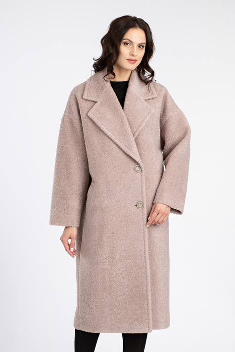 Женское пальто из текстиля с воротником 3000866