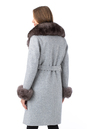Женское пальто из текстиля с воротником, отделка песец 3000899-3