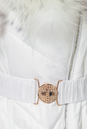Пуховик женский из текстиля с воротником, отделка енот 2100167-6
