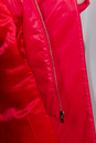 Пуховик женский из текстиля с воротником, отделка енот  2100168-8 вид сзади