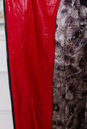 Пуховик женский с капюшоном, отделка натуральным мехом чернобурки 2100319-2
