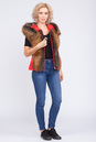 Куртка женская из натуральной кожи с капюшоном, отделка песец 2100397-3