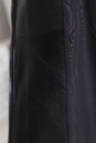 Пуховик женский из натуральной кожи с капюшоном, отделка чернобурка 2100435-4