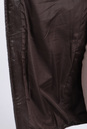 Пуховик женский из натуральной кожи с капюшоном, отделка лиса 2100439-2