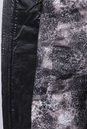 Пуховик женский из эко-кожи с капюшоном, отделка чернобурка 3700031-2