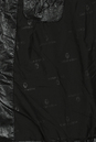 Пуховик женский из эко-кожи с капюшоном, отделка чернобурка 3700051-3