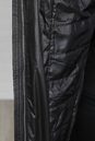 Пуховик женский из текстиля с капюшоном, отделка натуральным мехом чернобурки 3800023-4