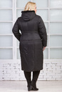 Пуховик женский из текстиля с капюшоном, отделка норка 3800188-5