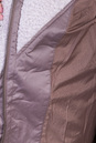 Пуховик женский из текстиля с капюшоном, отделка искусственный мех 3800203-4
