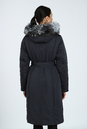 Пуховик женский из текстиля с капюшоном, отделка чернобурка 3800253-4