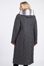 Пуховик женский из текстиля с капюшоном, искусственный мех 3800476-3