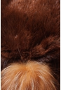 Шапка женская из ондатры, отделка блюфрост 0600520-2