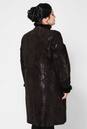 Женское кожаное пальто из натуральной замши (с накатом) с воротником, отделка норка 0900149-8 вид сзади