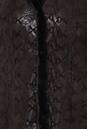 Женское кожаное полупальто из натуральной замши (с накатом) с воротником, отделка норка 0900143-4 вид сзади