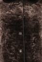 Шуба из мутона с воротником, отделка норка 1300253-4 вид сзади