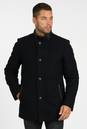 Мужское пальто из текстиля с воротником, отделка искусственный мех 3000758