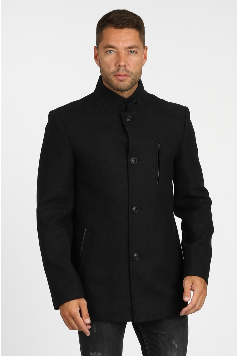 Мужское пальто из текстиля с воротником 3000765