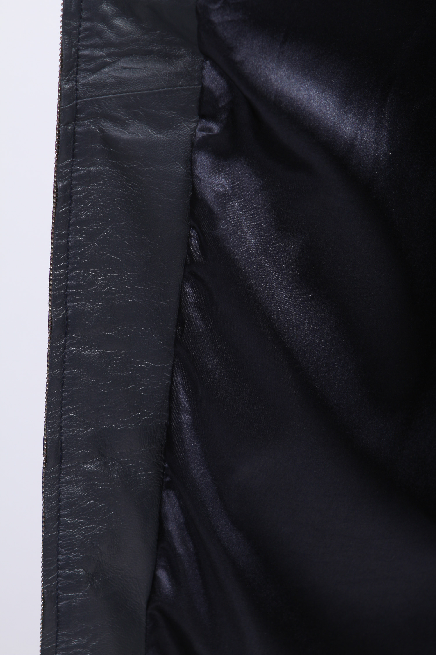 Женское кожаное пальто из натуральной кожи с воротником, без отделки