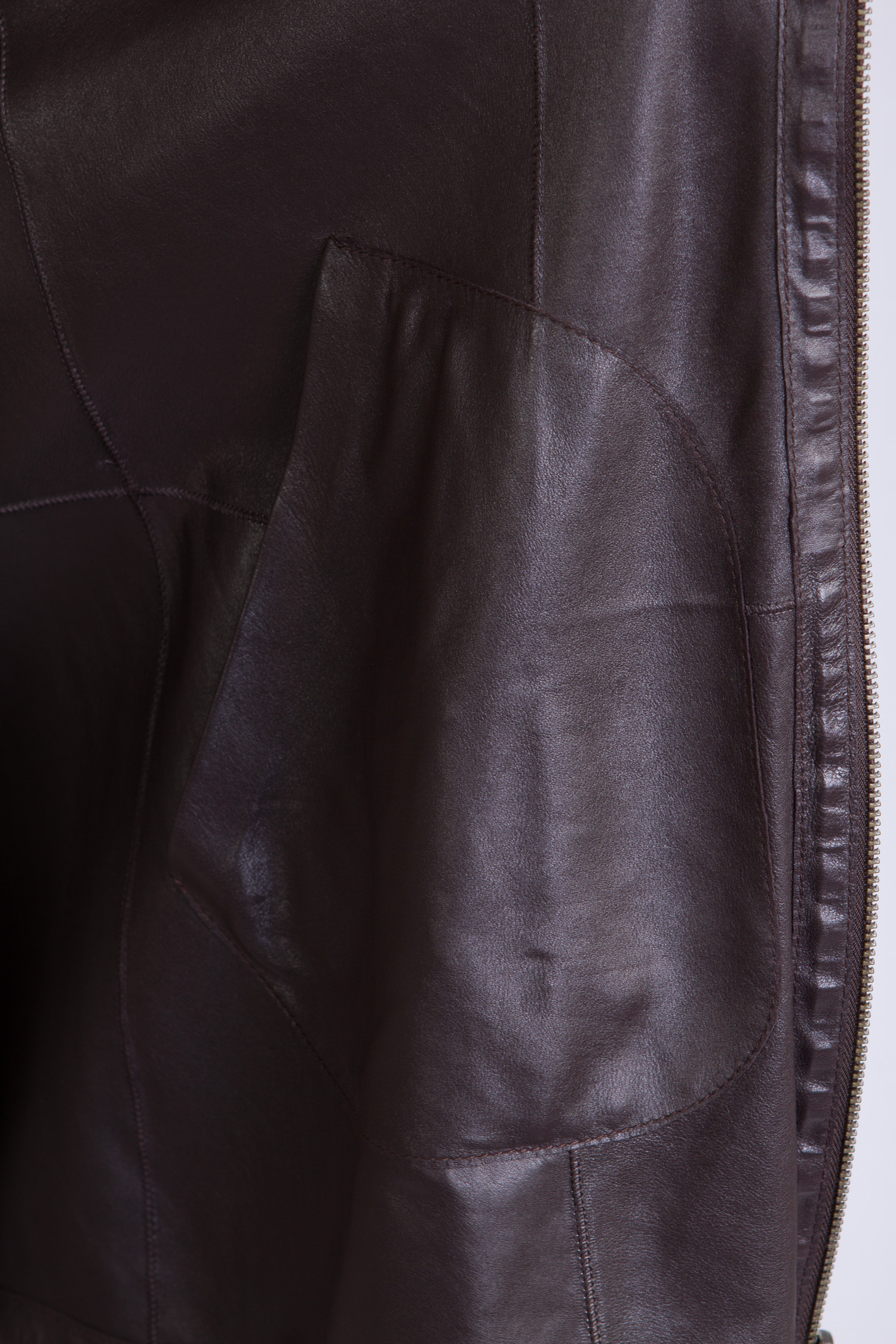 Женская кожаная куртка из натуральной замши с воротником, без отделки