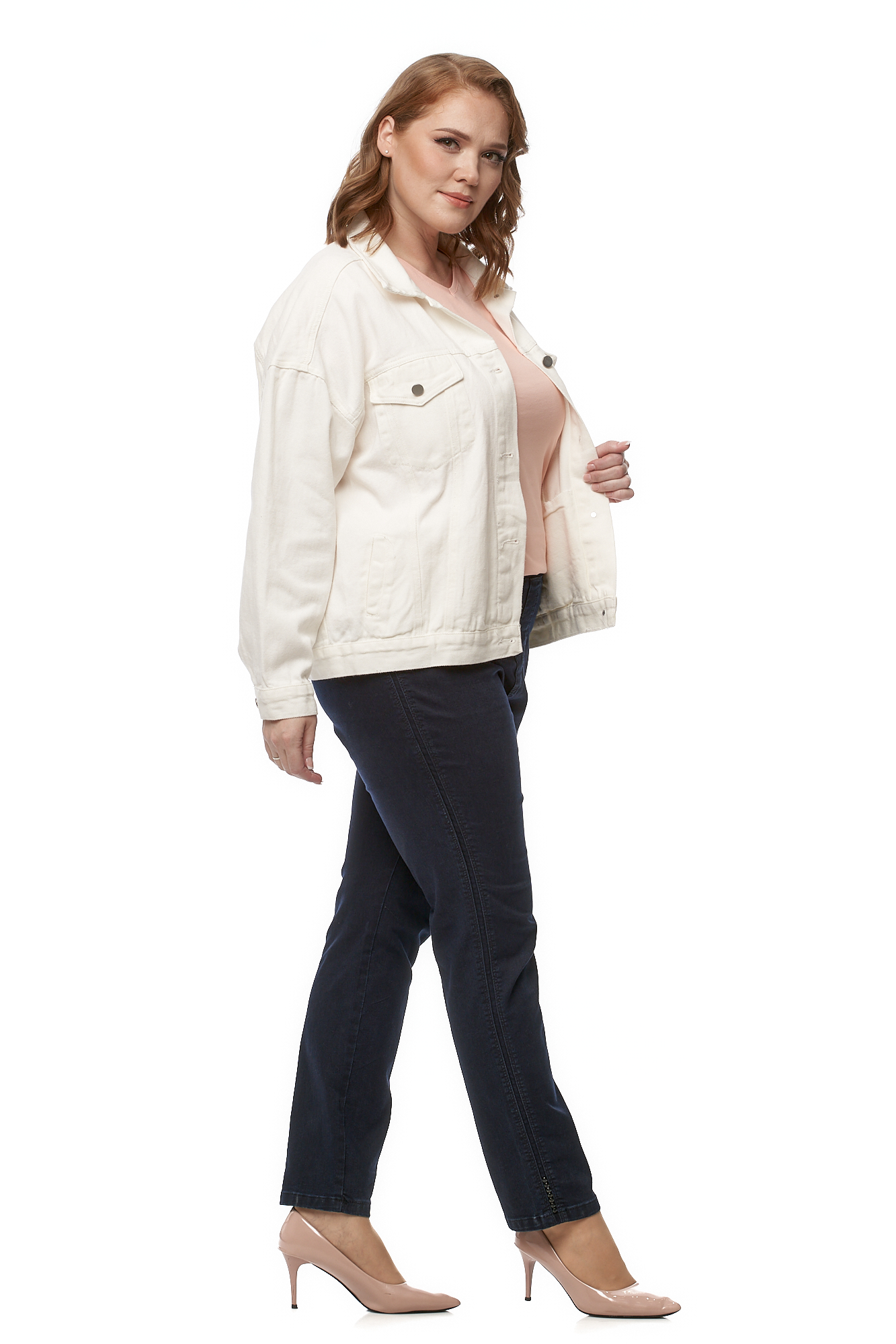 Куртка женская джинсовая с воротником